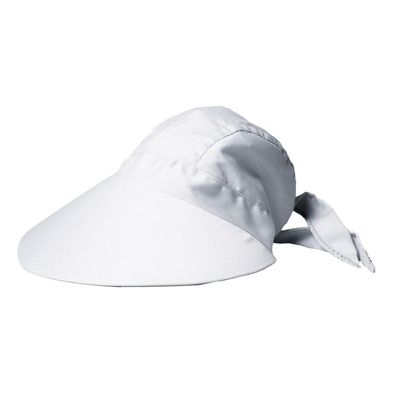 VELBROS - Gorra Visera Jardin Cachucha Ala Ancha Mujer Dama Pava - Blanco