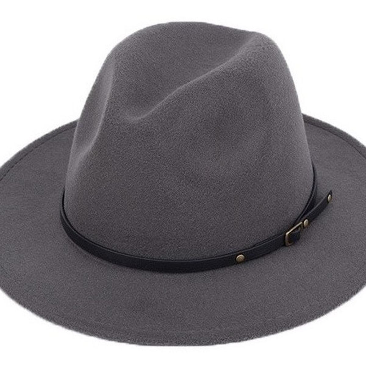 VELBROS - Sombrero Fedora Hombre Mujer Gardel Sol Elegante Fiesta - Gris oscuro