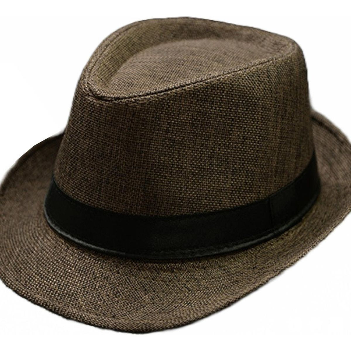 VELBROS - Sombrero Fedora Gardel Gorro Hombre Mujer Playa Sol - Cafe