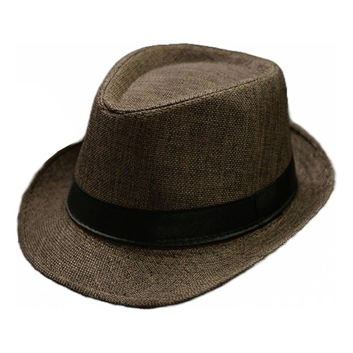 VELBROS - Sombrero Fedora Gardel Gorro Hombre Mujer Playa Sol - Cafe