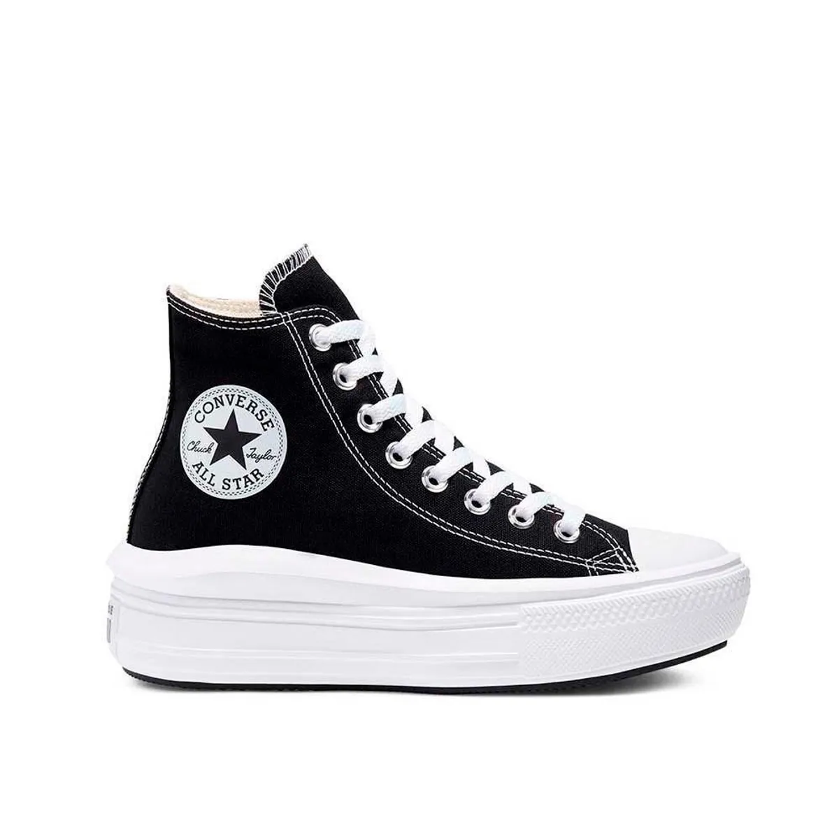 CONVERSE - Tenis Converse Botas Chuck Taylor All Star Move Mujer-Negro