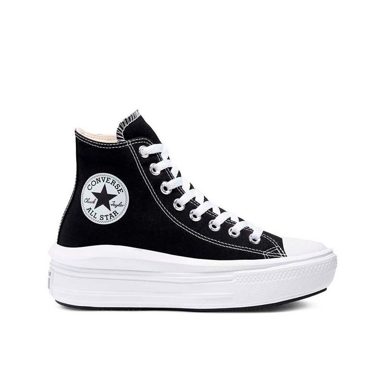 CONVERSE - Tenis Converse Botas Chuck Taylor All Star Move Mujer-Negro