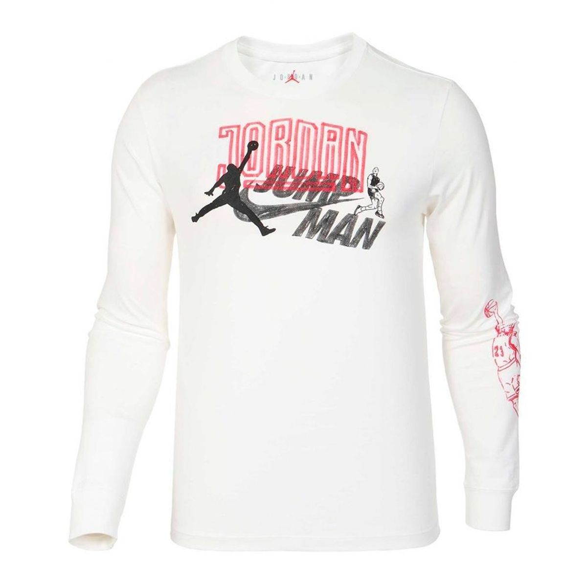 NIKE - Camiseta Manga Larga Nike Jordan Brand-Blanco