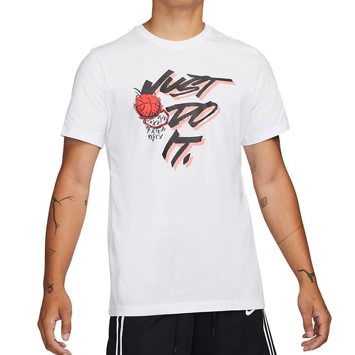 NIKE - Camiseta De Básquetbol Nike Dri-fit Just Do It-Blanco