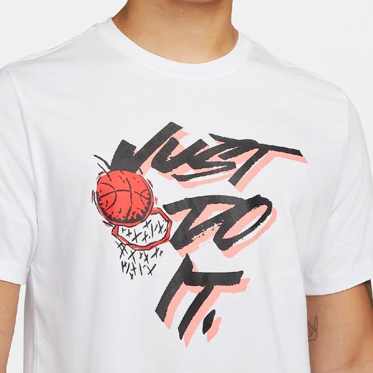 NIKE - Camiseta De Básquetbol Nike Dri-fit Just Do It-Blanco