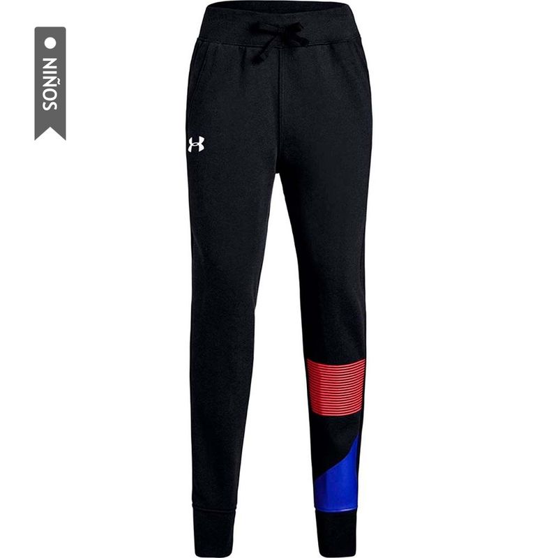 UNDER ARMOUR - Jogger Under Armour Rival Para Niñas-Negro