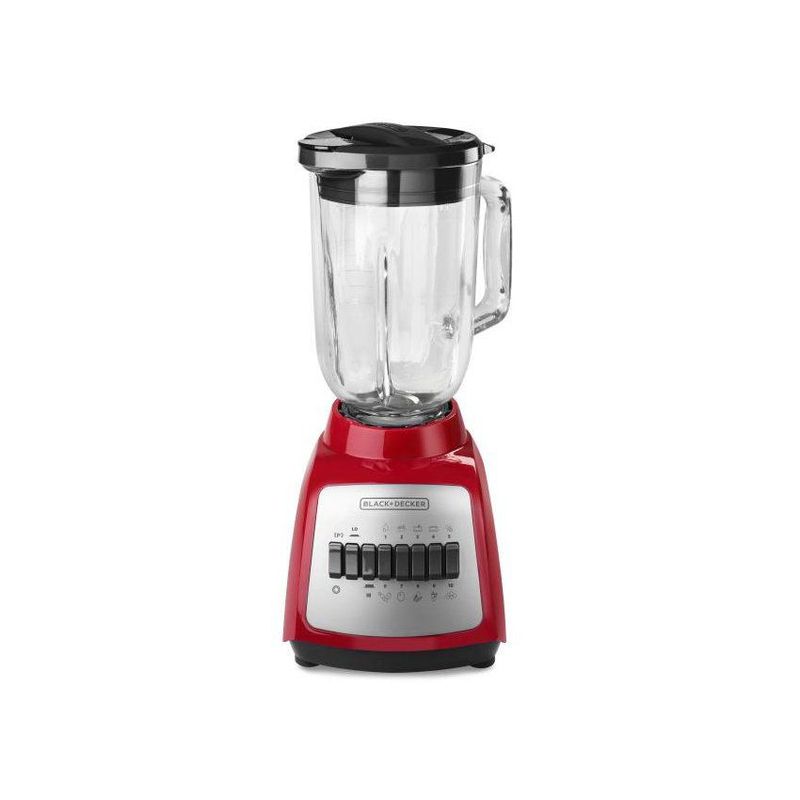 BLACK+DECKER - Licuadora 10 velocidades durapro black + decker roja