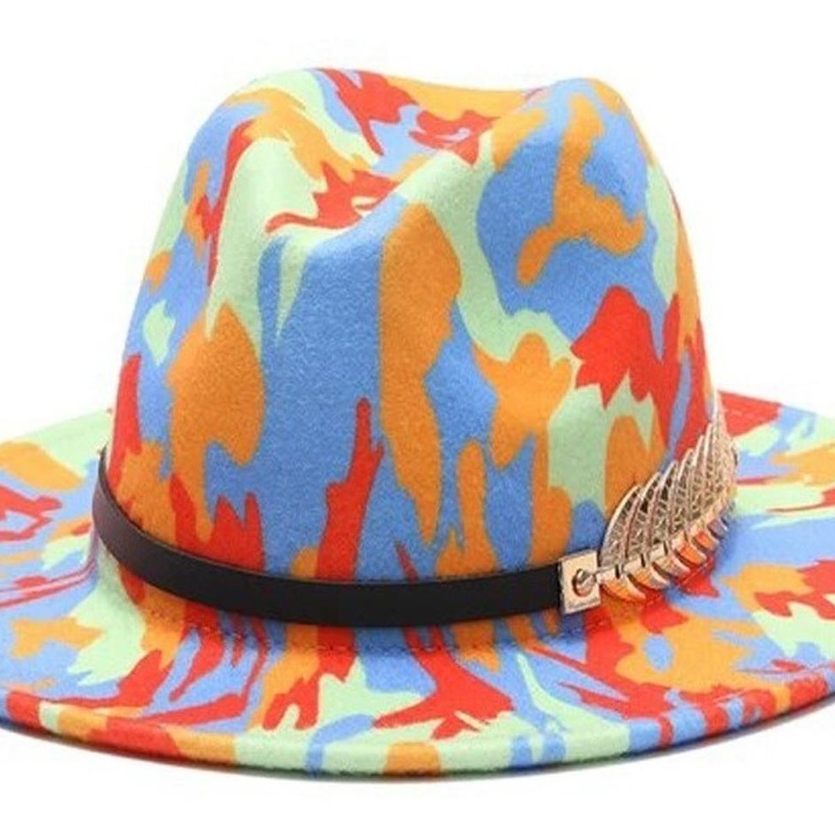 VELBROS - Sombrero Fedora Hombre Mujer Gardel Sol Elegante Fiesta - Multicolor