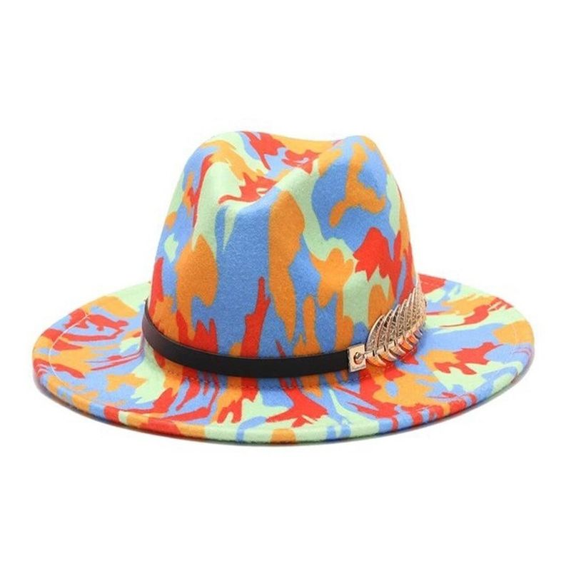 VELBROS - Sombrero Fedora Hombre Mujer Gardel Sol Elegante Fiesta - Multicolor