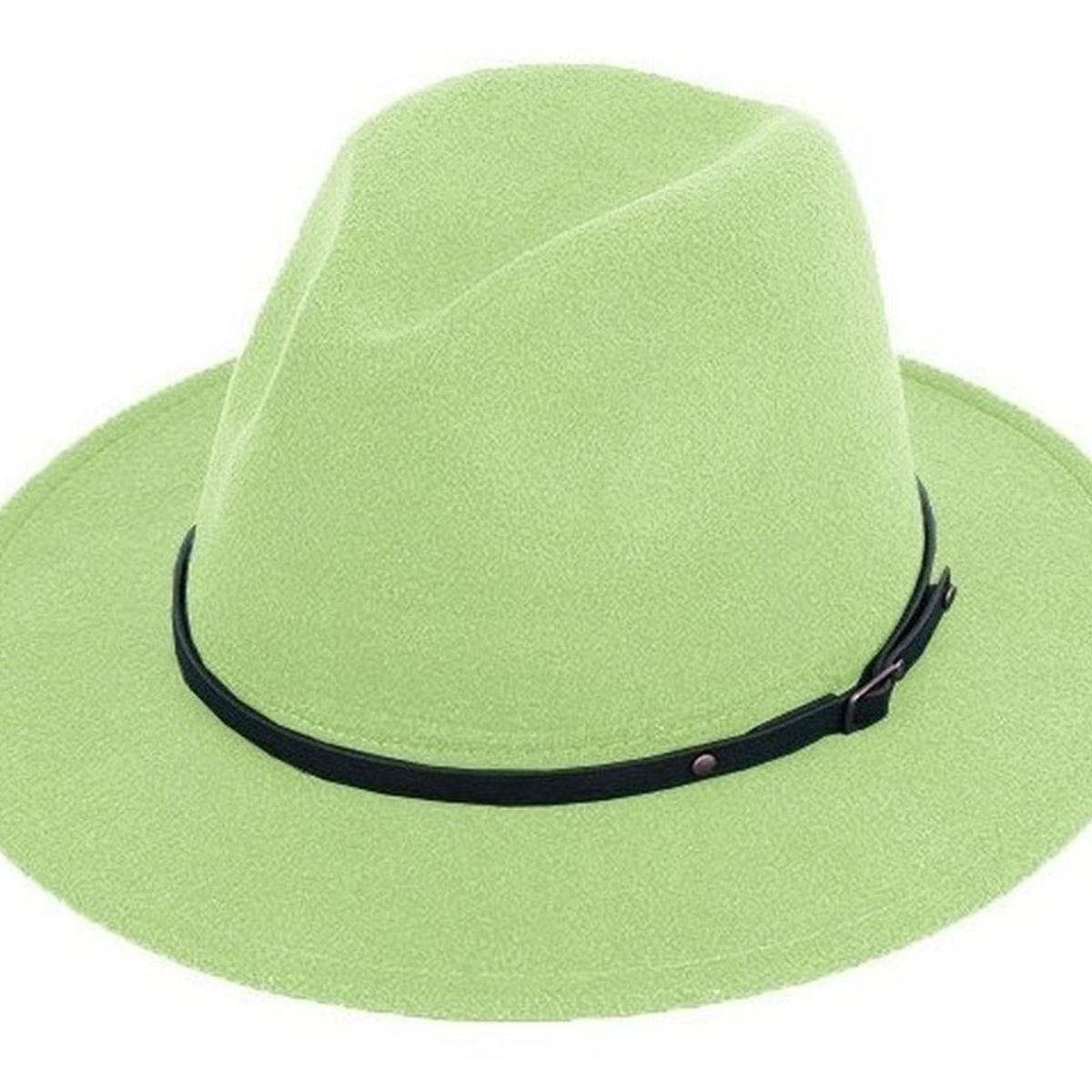 VELBROS - Sombrero Fedora Hombre Mujer Gardel Sol Elegante Fiesta - Verde claro