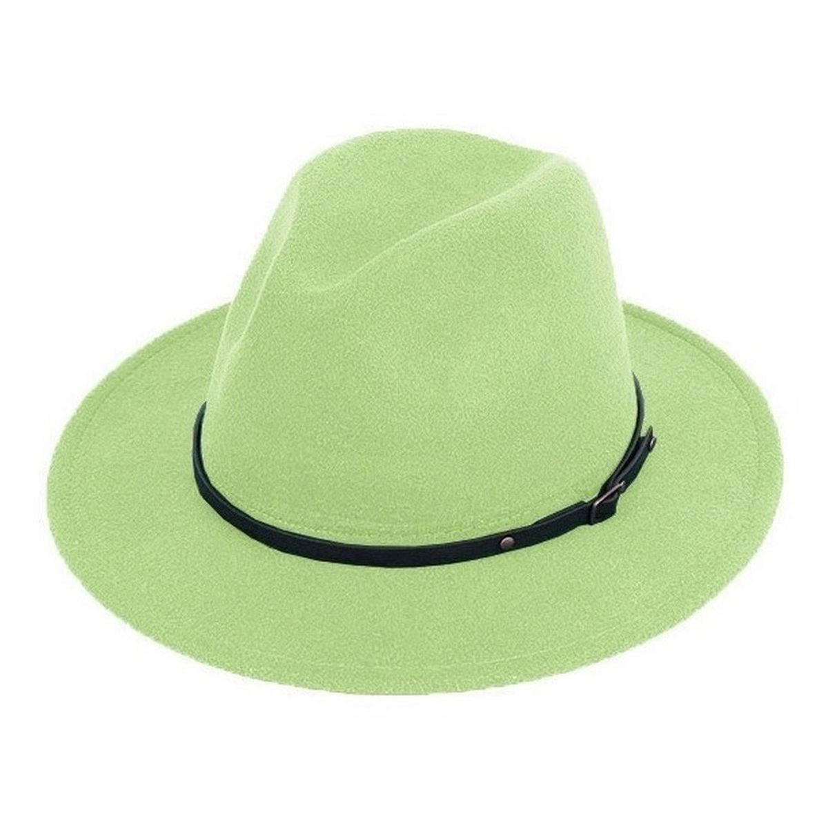 VELBROS - Sombrero Fedora Hombre Mujer Gardel Sol Elegante Fiesta - Verde claro