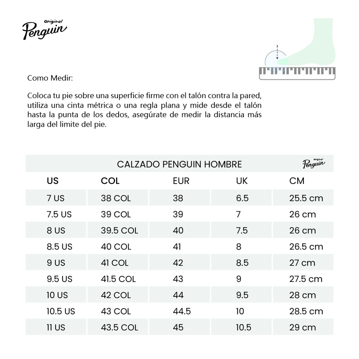PENGUIN - Tenis Penguin Casco-Blanco/Verde