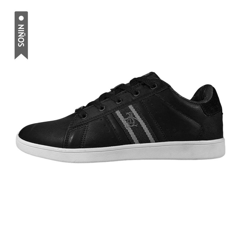 PENGUIN - Tenis Penguin Italia Jr Niños-Negro