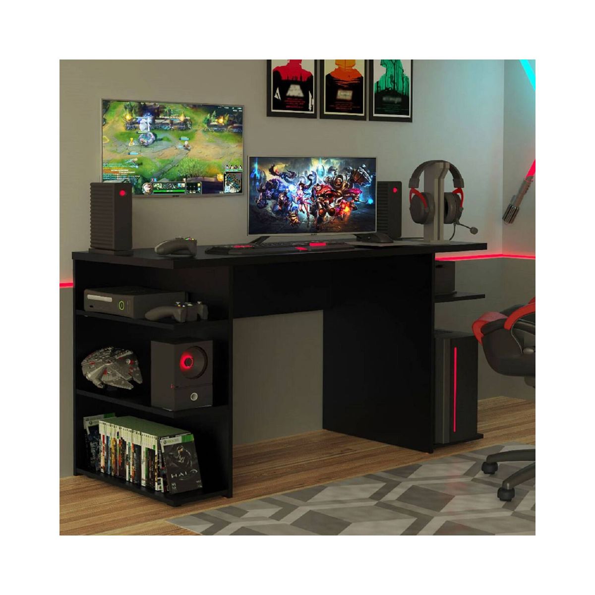 MADESA - Escritorio Gamer Moderno para PC y Consola