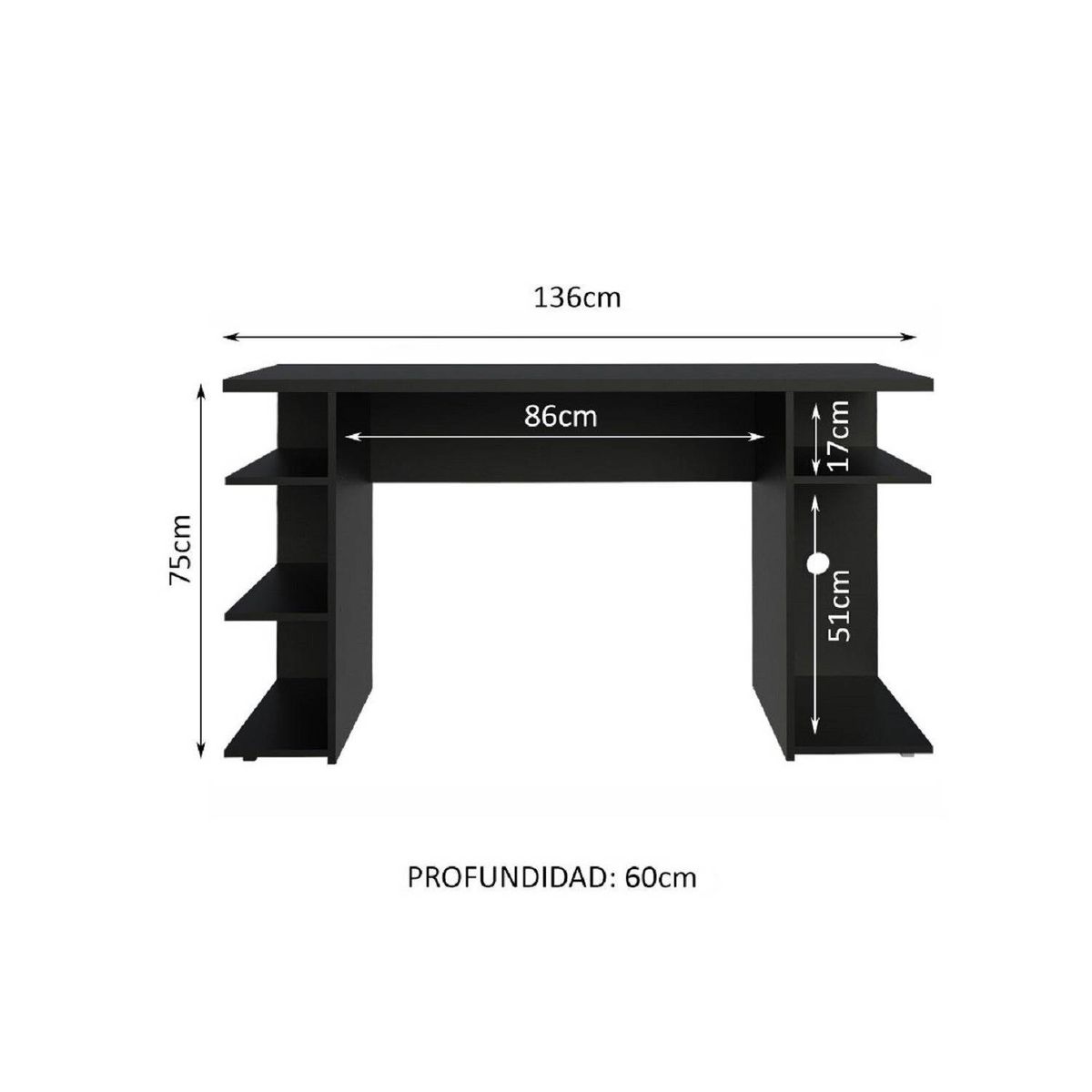 MADESA - Escritorio Gamer Moderno para PC y Consola