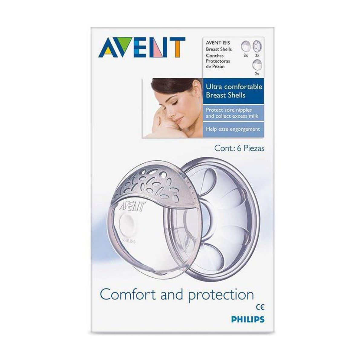 AVENT - Conchas copas pezoneras recolectoras de leche avent