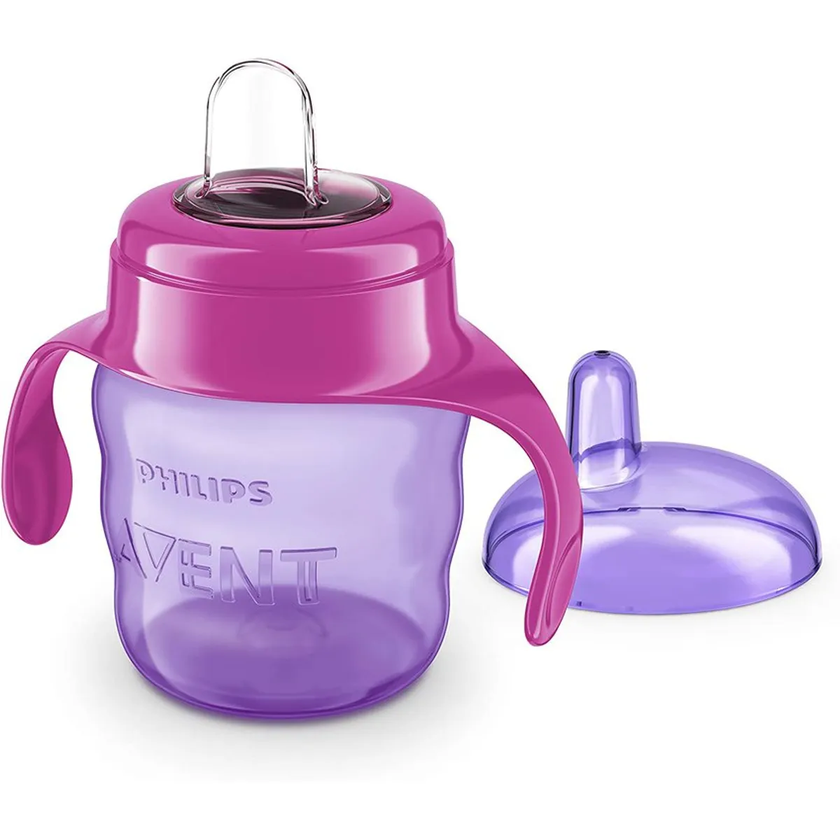 PHILIPS - Vaso con boquilla rosado philips avent scf551/03 200 ml