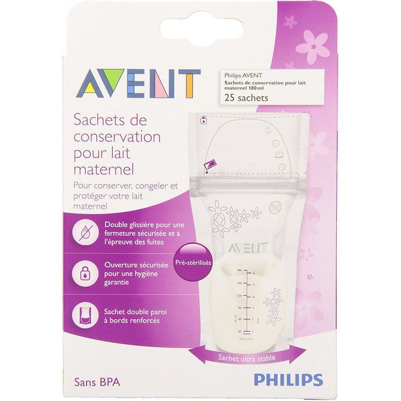 PHILIPS - Bolsas de almacenamiento de leche materna philips avent