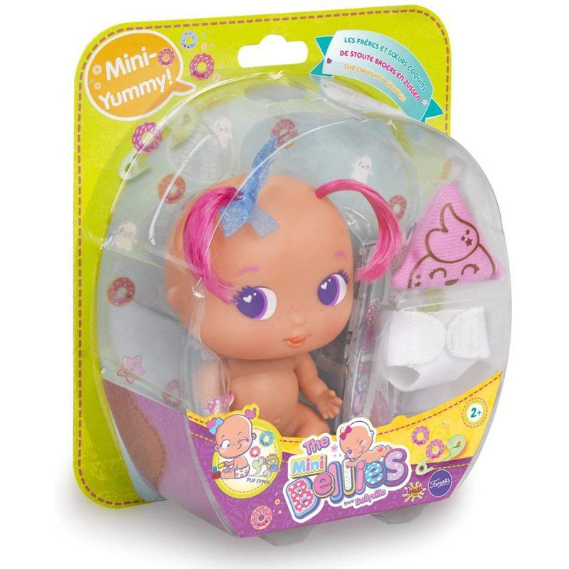 FAMOSA - Muñeca mini yummy bellies los hermanitos traviesos