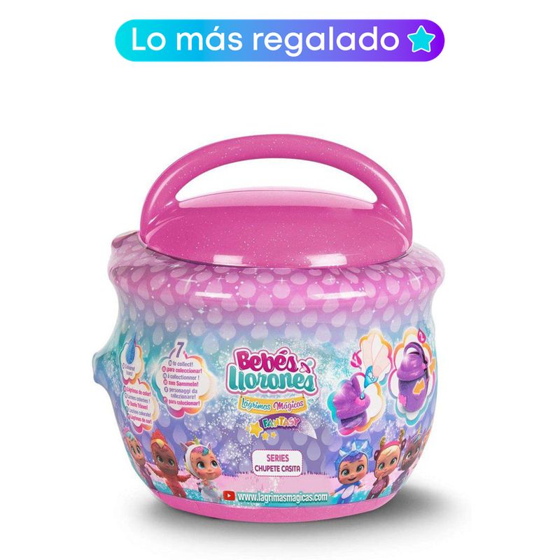 CRY BABIES - Muñeca cry babies bebe llorones magic tears chupete casita