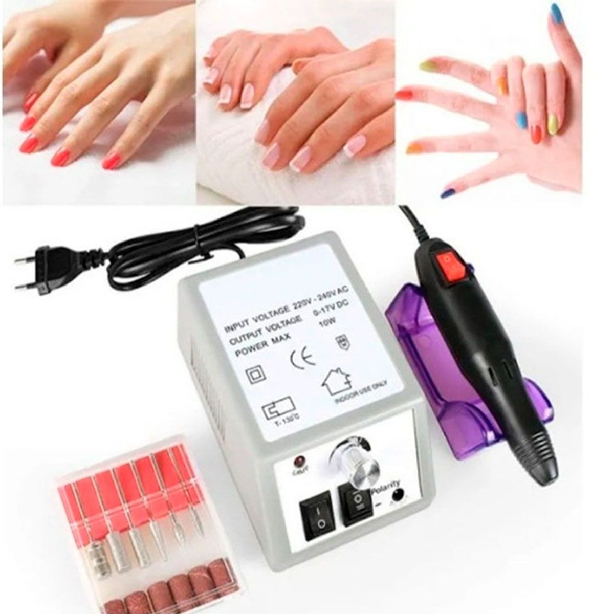 GENERICO - Pulidor Profesional De Uñas Eléctrico Hz-d01 15000rpm