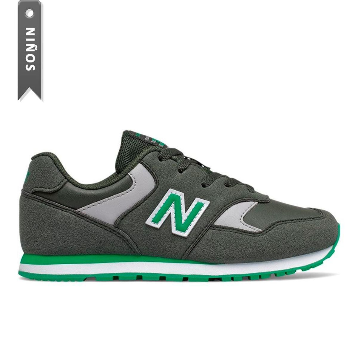 NEW BALANCE - Tenis New Balance 393 Para Niños-Verde