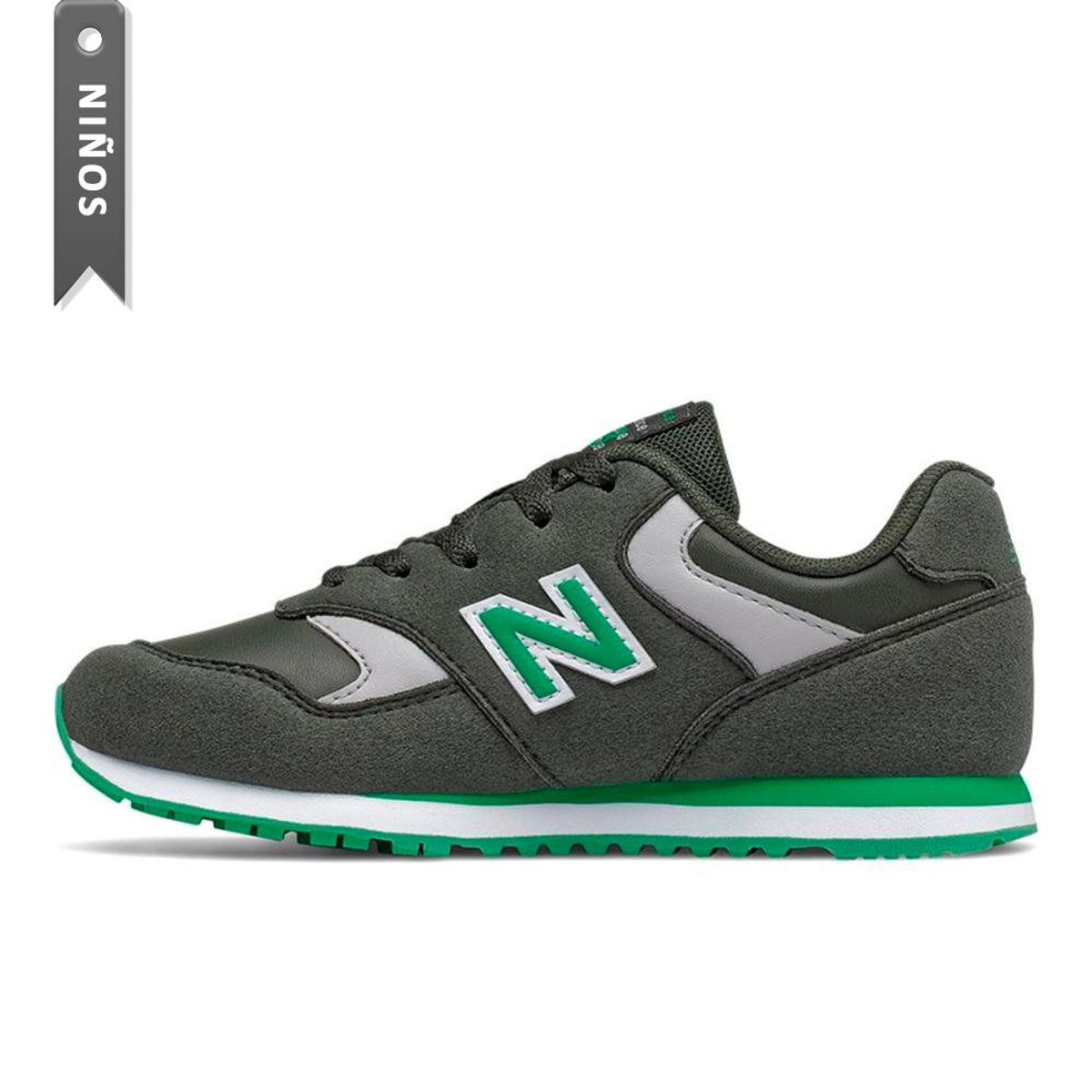NEW BALANCE - Tenis New Balance 393 Para Niños-Verde