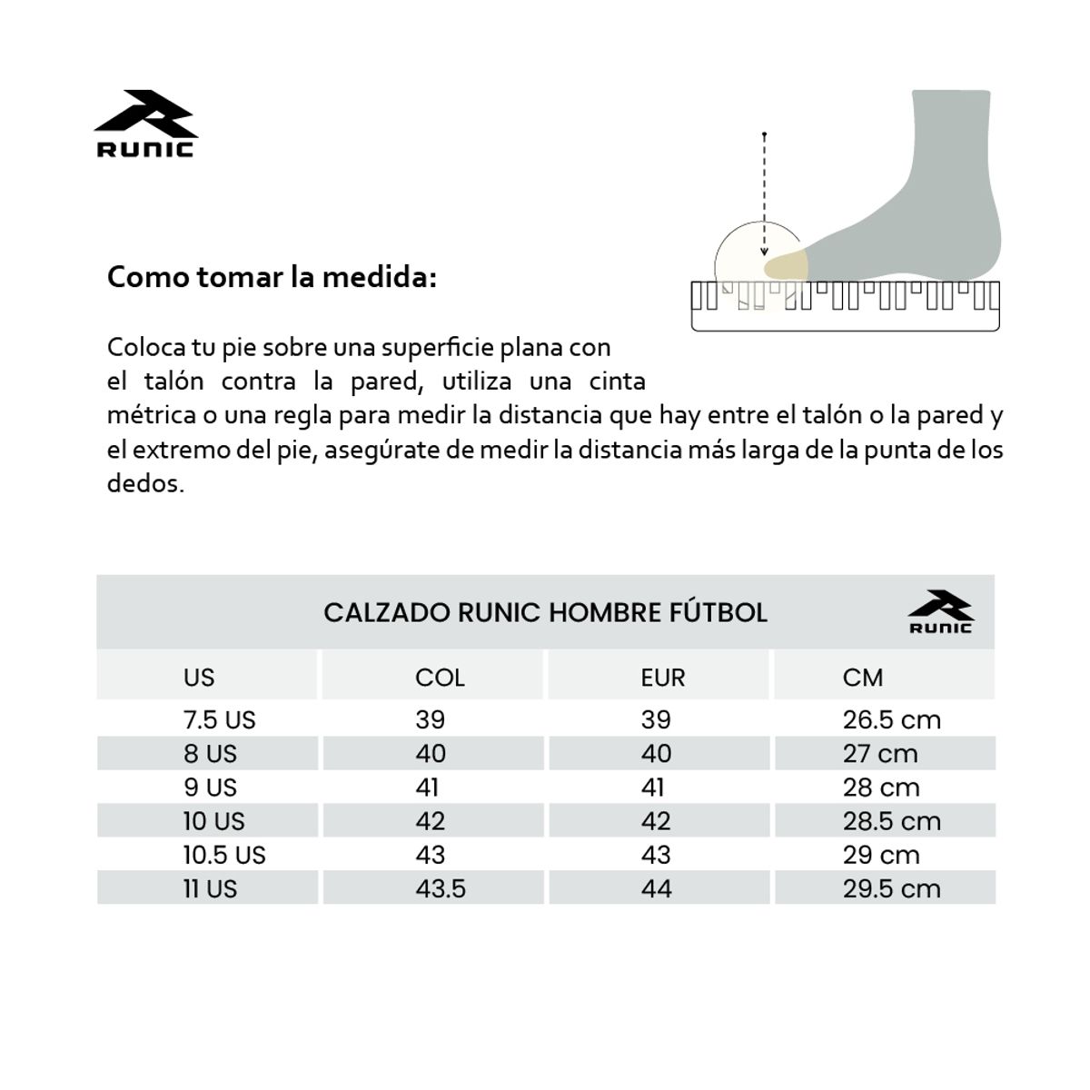 RUNIC - Guayos Runic Denim Turf Adulto-Gris Claro