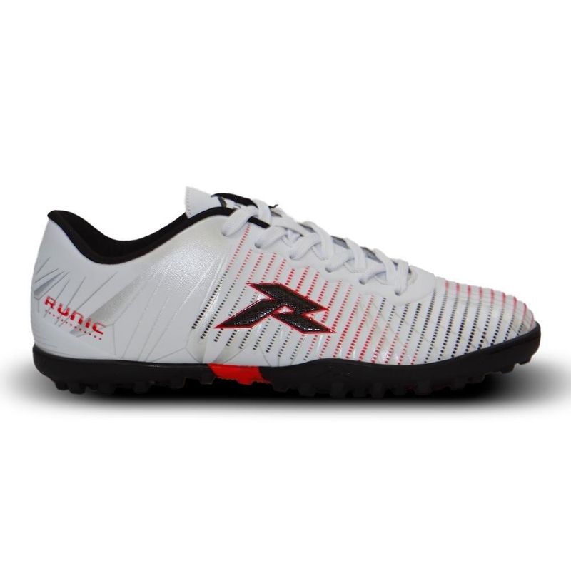 RUNIC - Guayos Runic Dalet Turf Para Hombre-Blanco/Rojo