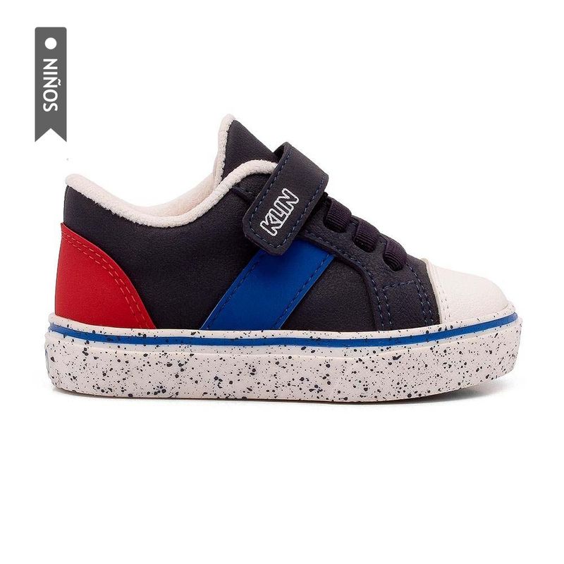 KLIN - Tenis Klin Candy Pipoca Para Niños-Azul/Blanco