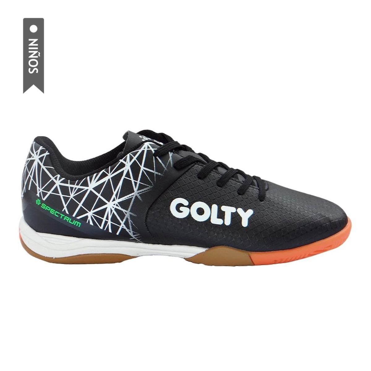 GOLTY - Zapatilla Golty Pro Spectrum Indoor Niño-Negro/Blanco