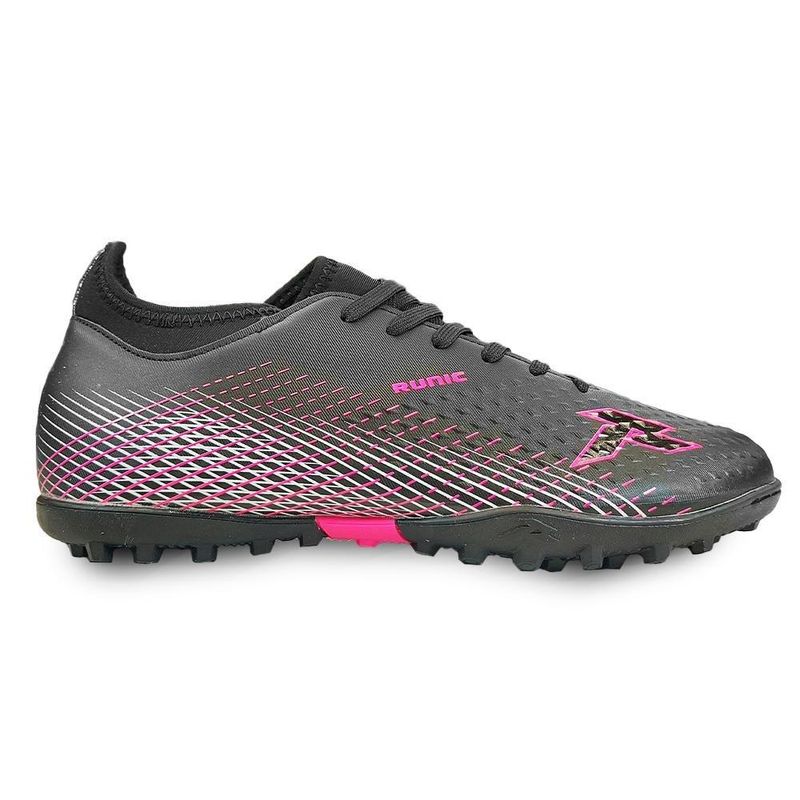 RUNIC - Guayos Runic Dimond Turf Adulto-Negro/Rosa