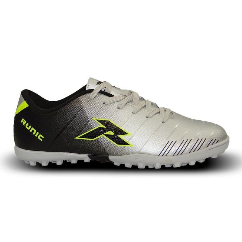 RUNIC - Guayos Runic Terrox Turf Para Hombre-Gris/Negro