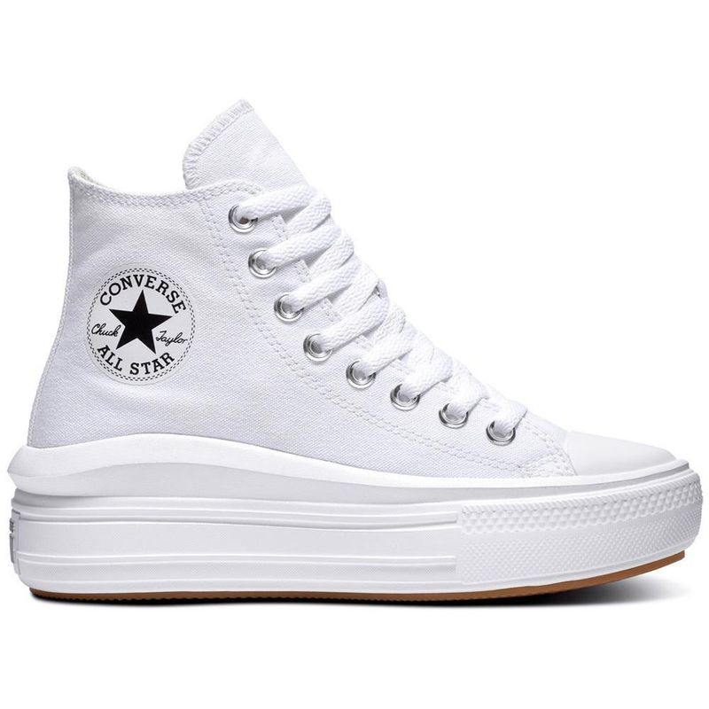 CONVERSE - Tenis Converse Botas Chuck Taylor All Star Move Mujer-Blanco
