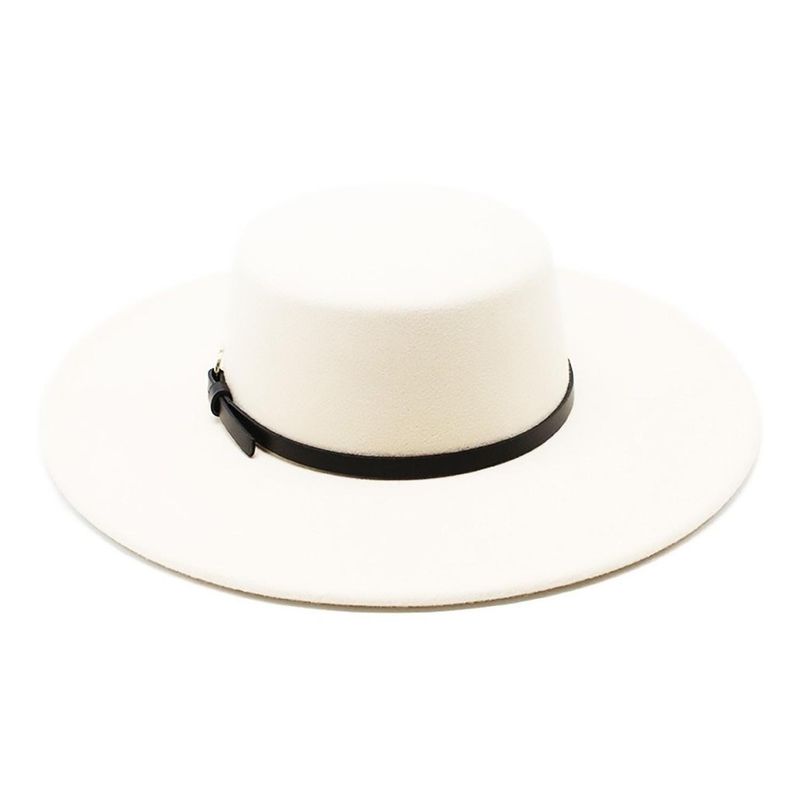 VELBROS - Sombrero Fedora Cordobes Hombre Mujer Gardel Sol Uv Elegante - Blanco