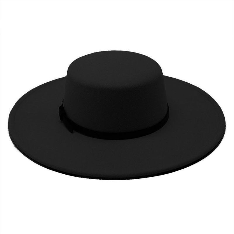 VELBROS - Sombrero Fedora Cordobes Hombre Mujer Gardel Sol Uv Elegante - Negro