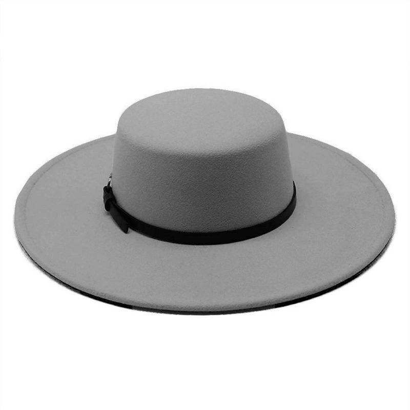 VELBROS - Sombrero Fedora Cordobes Hombre Mujer Gardel Sol Uv Elegante - Gris