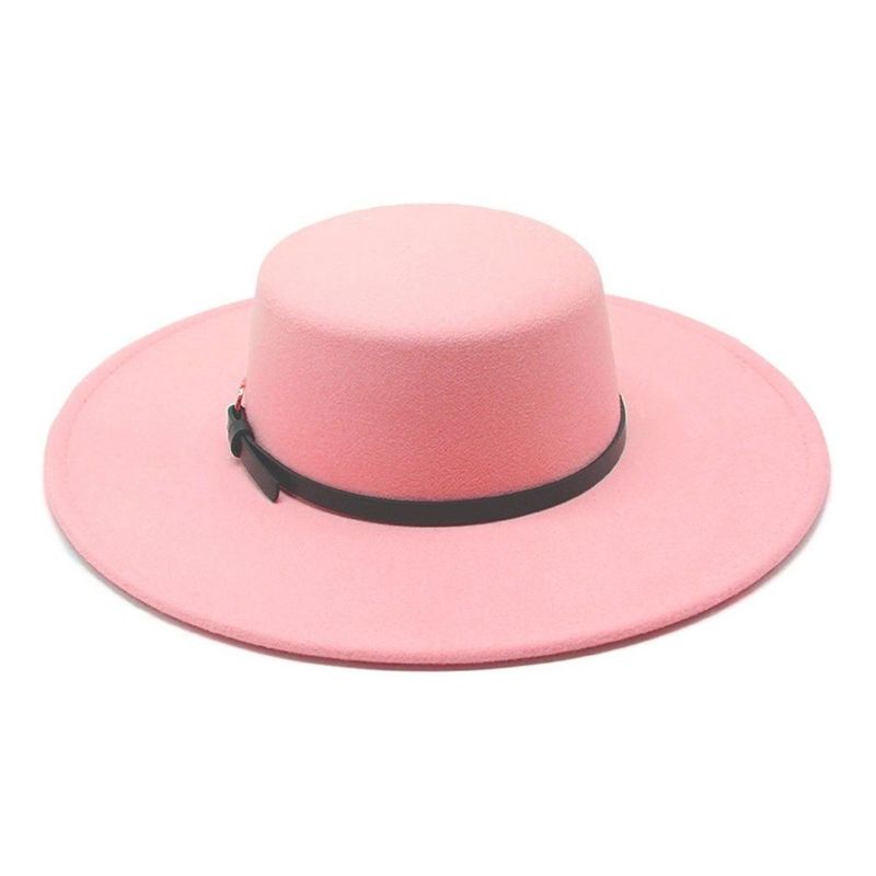 VELBROS - Sombrero Fedora Cordobes Hombre Mujer Gardel Sol Uv Elegante - Rosa