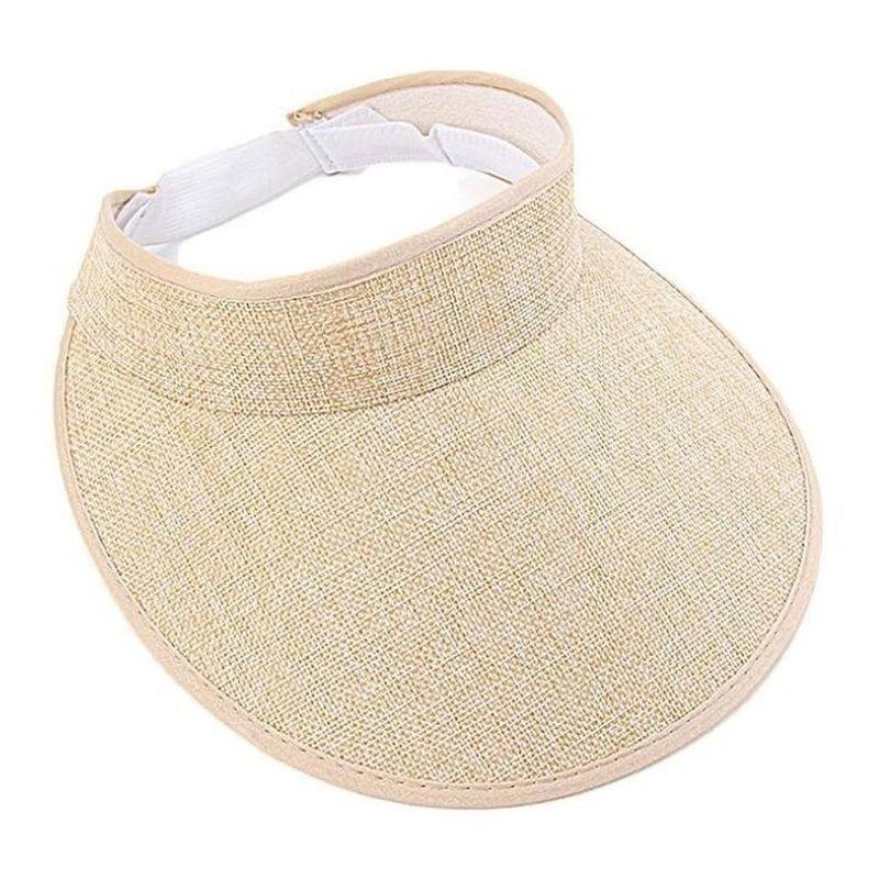 VELBROS - Gorra Visera Pava Cachucha Ala Ancha Deporte Sol - Beige