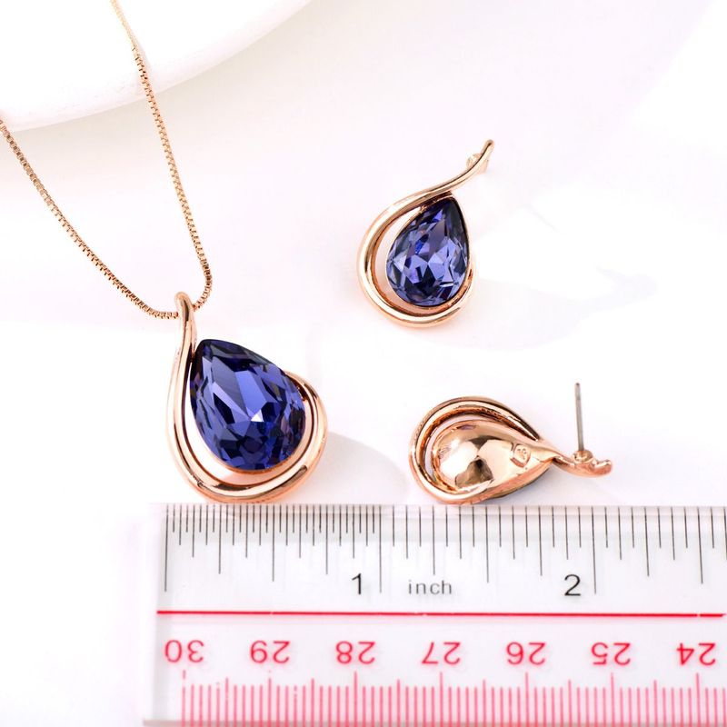 VERAMOREST - Set Aretes y Collar Veramorest Violeta