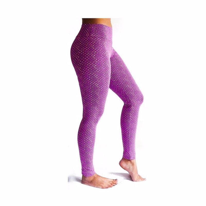 TYKHE - Leggings Deportivo Tobillero Estampado Mujer Tykhe India Morado_..