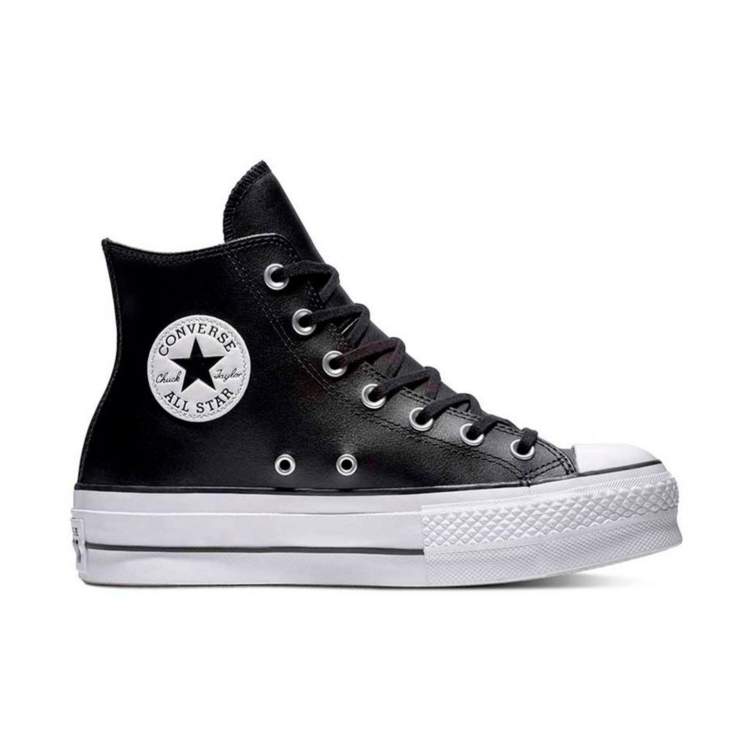 Tenis Converse Botas Cuero Ctas Lift Para Mujer-Negro CONVERSE