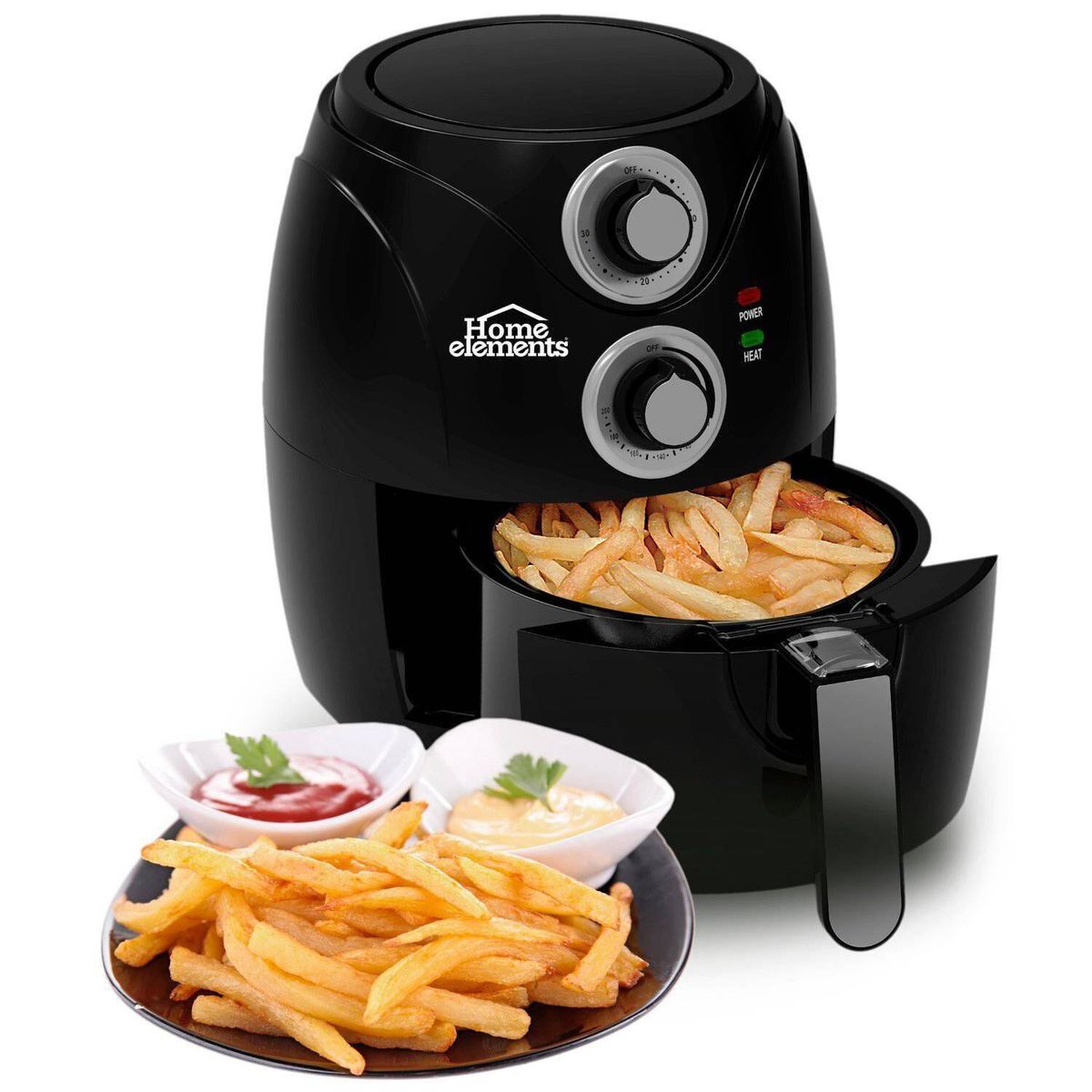 HOME ELEMENTS - Freidora Eléctrica 120V Home Elements
