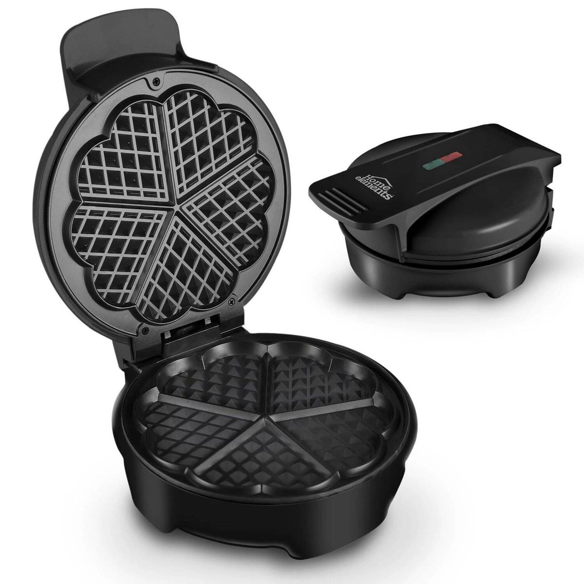 HOME ELEMENTS - Wafflera Eléctrica HOME ELEMENTS  Negra
