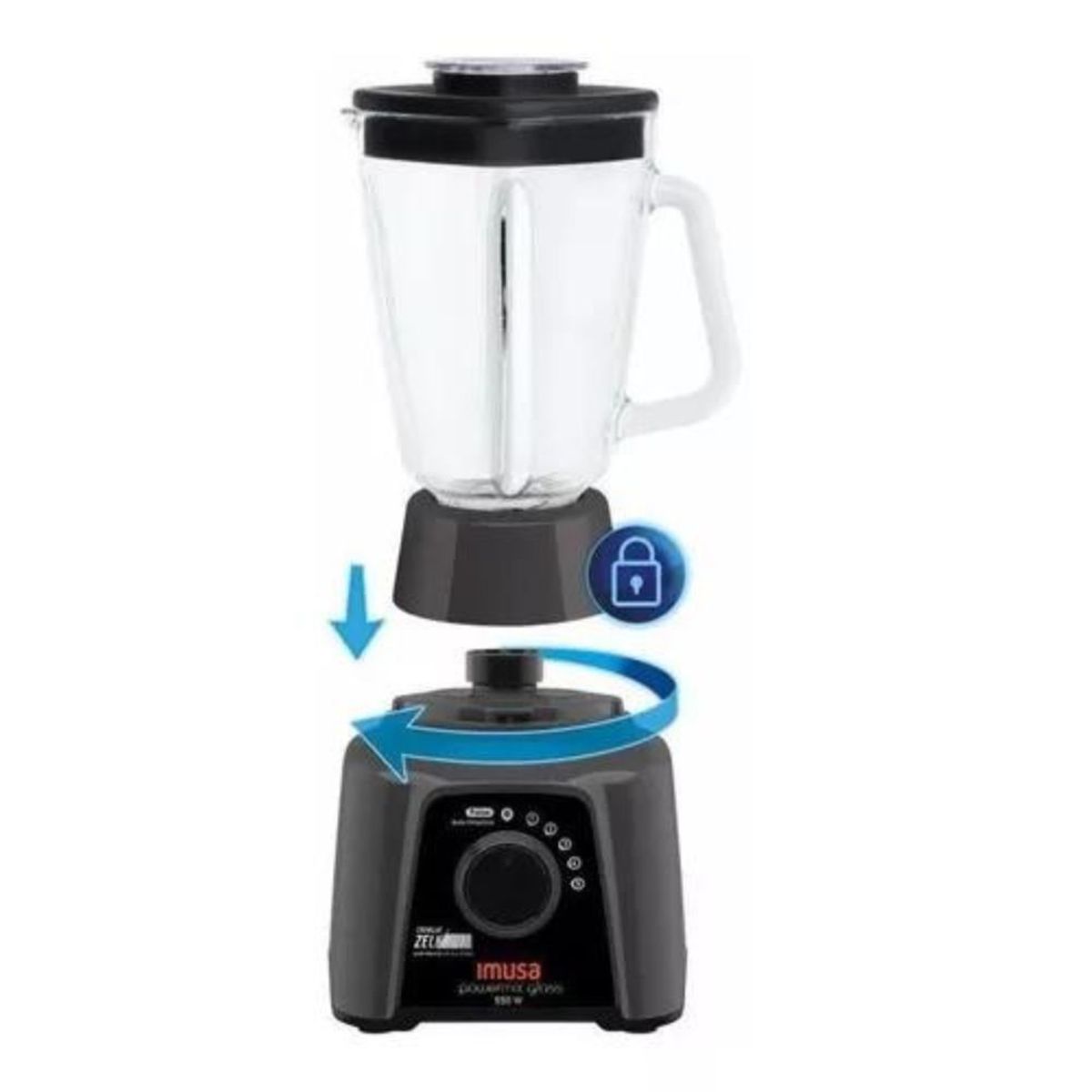 IMUSA - Licuadora IMUSA Powermix 5 Velocidades Gris LM283A56