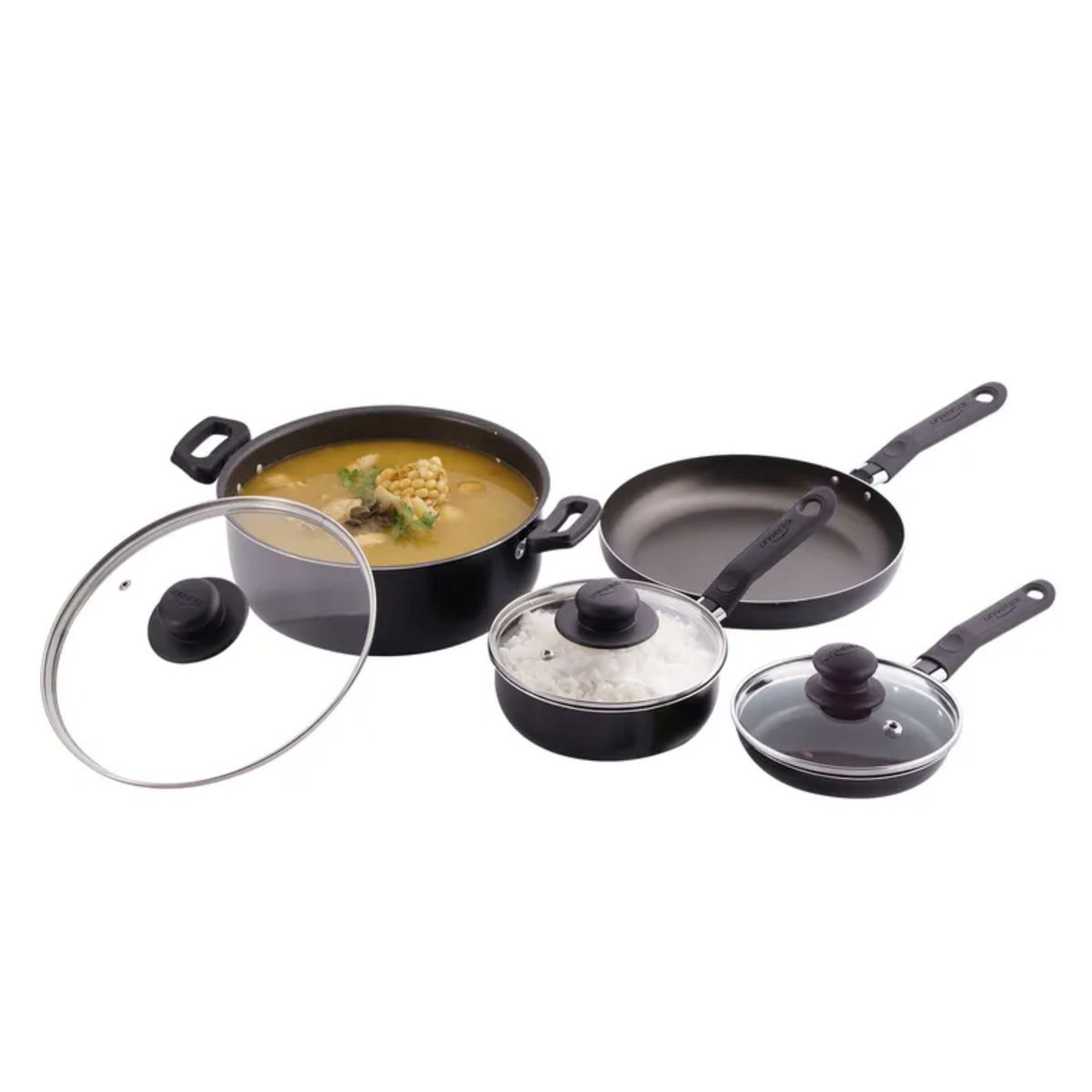 UNIVERSAL - Batería de Cocina Antiadherente Aliada Universal  7 piezas