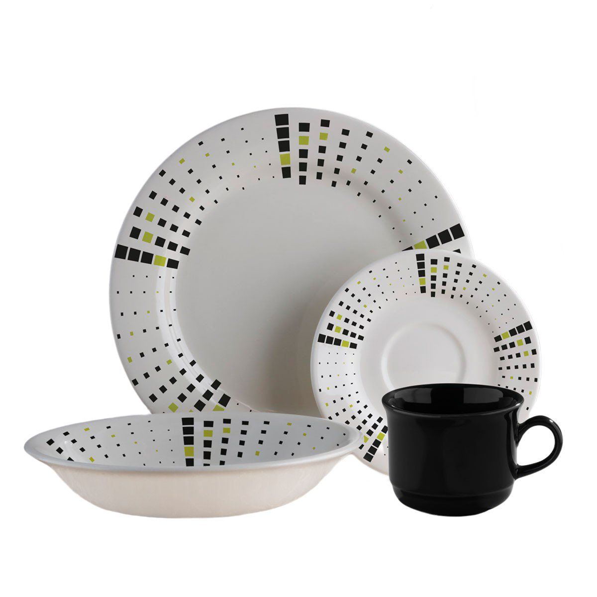 CORONA - Vajilla Malaya Corona 4 Puestos 16 Piezas