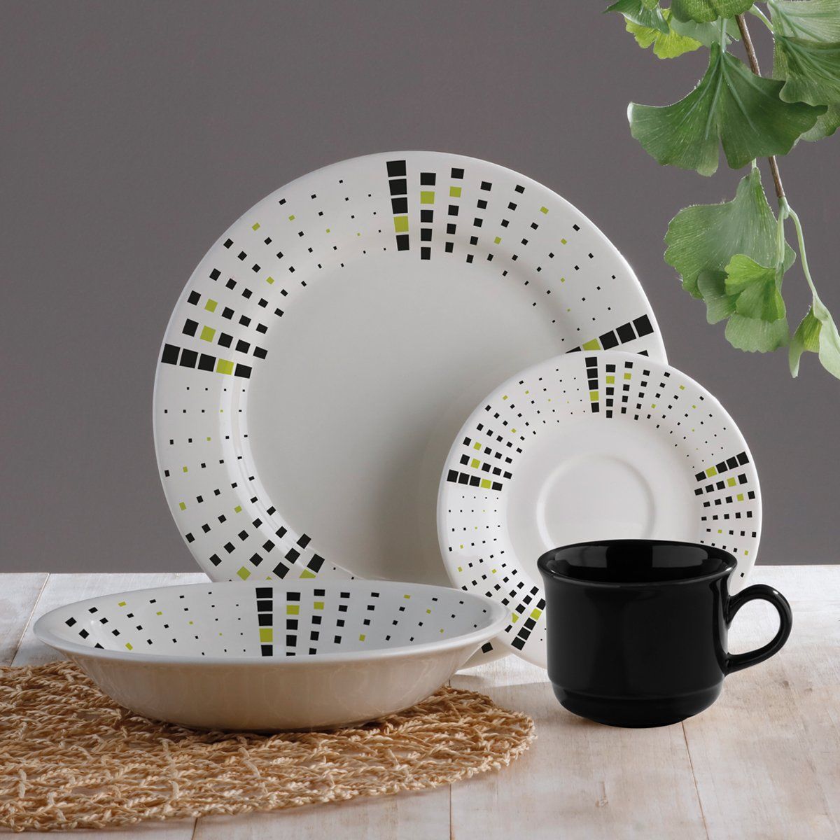 CORONA - Vajilla Malaya Corona 4 Puestos 16 Piezas