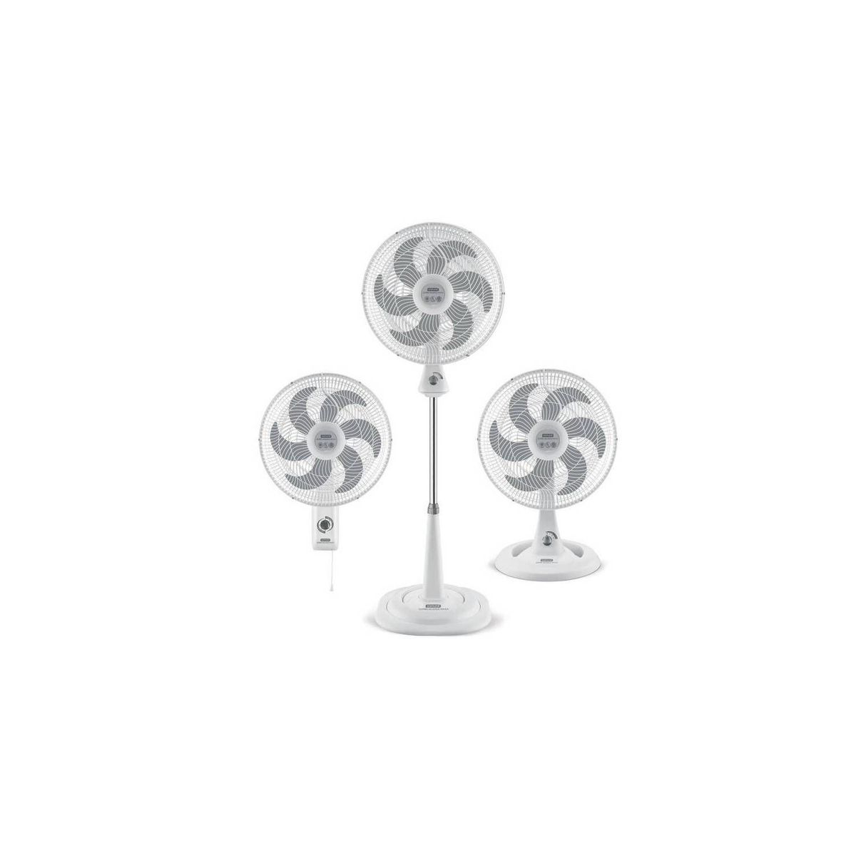 SAMURAI - Ventilador Samurai Turbo Silence Maxx 3 en 1 Blanco