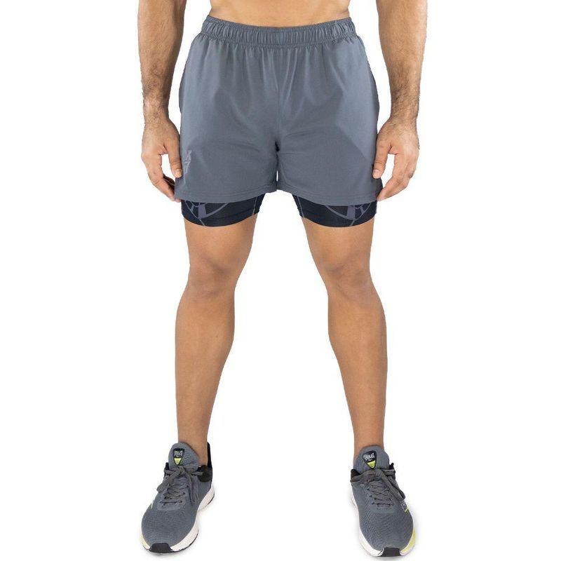 EVERLAST - Pantaloneta Everlast Dos En Uno Black Panther -Negro